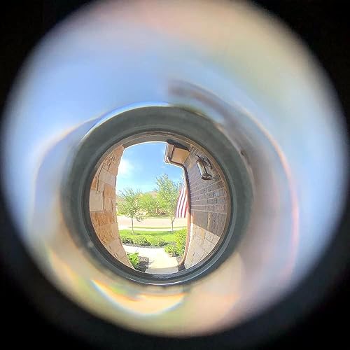 Miniatura 7 de Earl Diamond - Orificios para puerta, mirilla de latón macizo de 200 grados con cubierta giratoria de privacidad resistente para puertas de 1-38 a