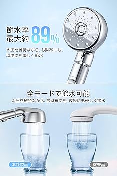Amazon.co.jp: シャワーヘッド 【2025革新＆360°回転】 シャワー