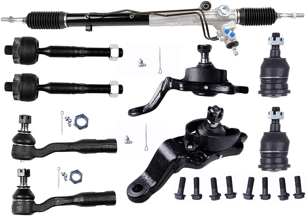 SCITOO Power Steering Rack and Pinion Complete Assembly And 4*Outer Tie Rods+4*Upper & Lower Ball Joints Replacement For Toyota For SEQUOIA 2003-2007,For Toyota For TUNDRA 2003-2006