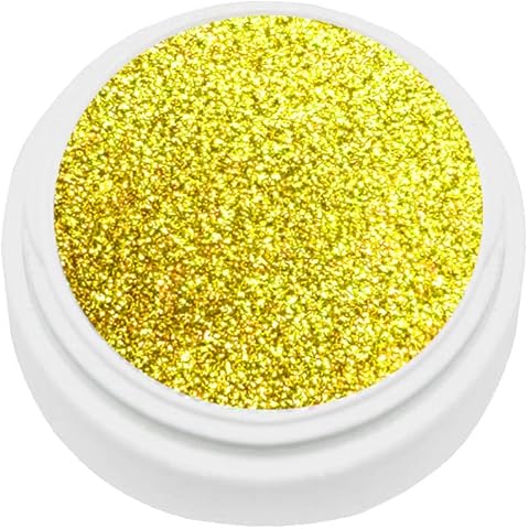 KM-Nails Diamant Glitter Gel gold 5ml Cover