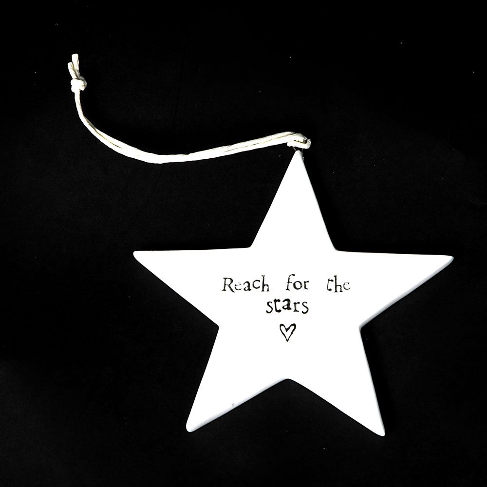 East of India Reach for the Stars Ceramic Star