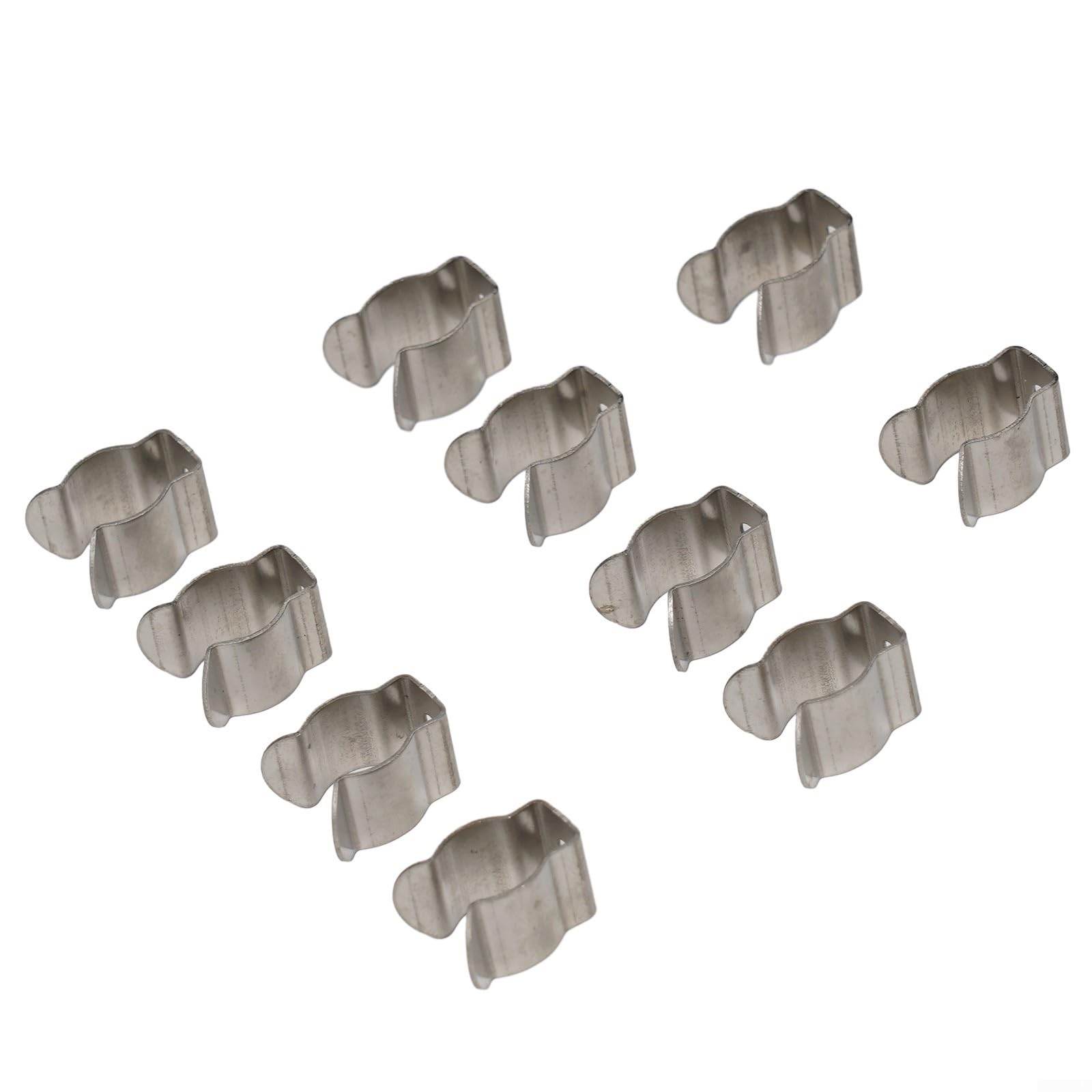 Confezione da 10 clip a molla in acciaio inox (10 mm)