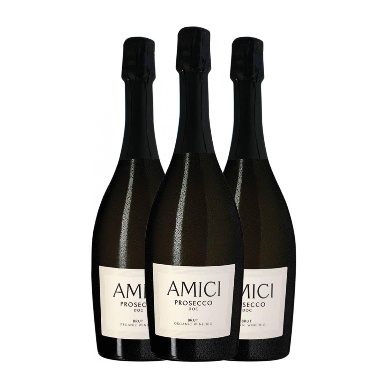 Amici Prosecco Brut Prosecco 75 cl Espumoso blanco (Caja de 3 Botellas de 75 cl)