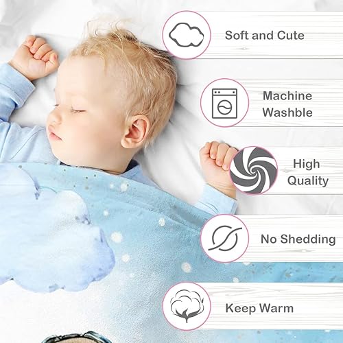 Miniatura 67 de Manta de bebé personalizada para niños, manta de bebé personalizada con nombre súper suave para niños, mantas de elefante personalizadas para bebés