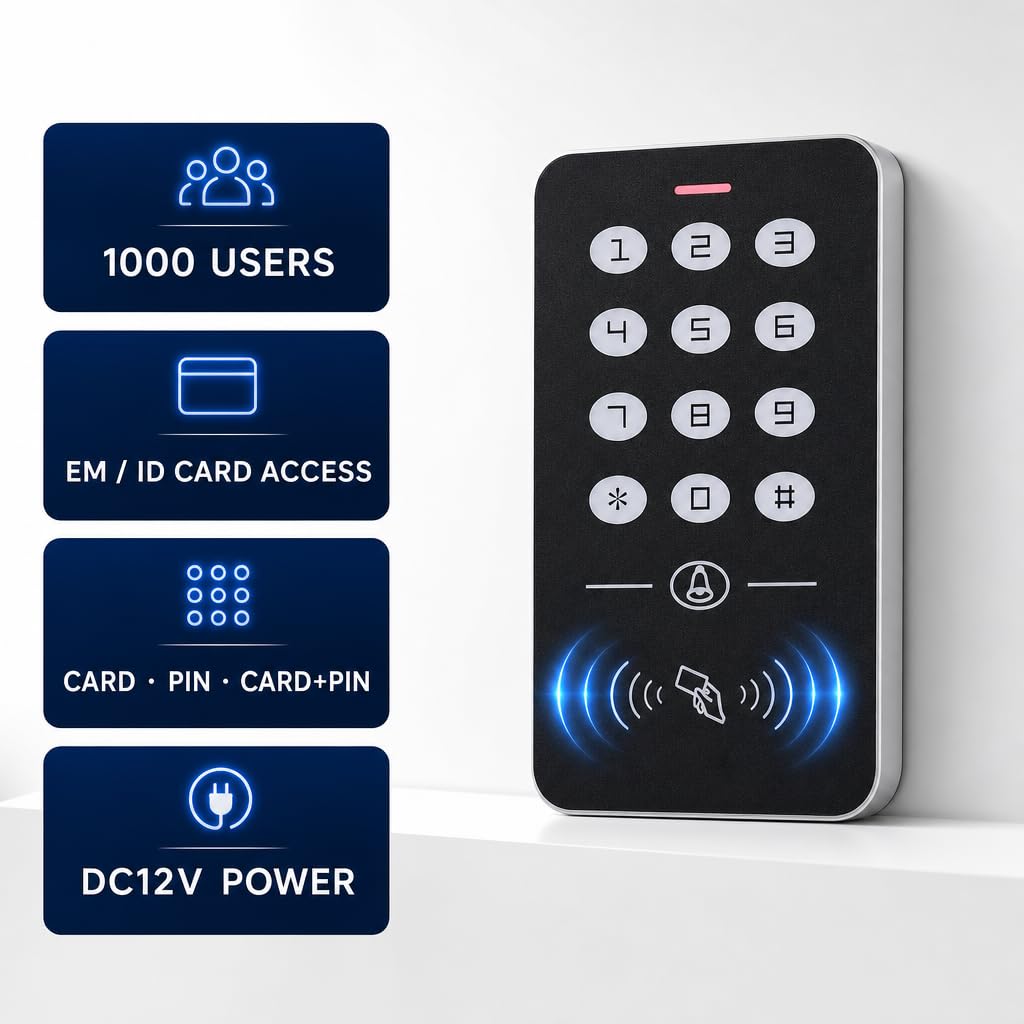Kit Système Contrôle d'accès RFID 125KHz Set Contrôleur d'accès
