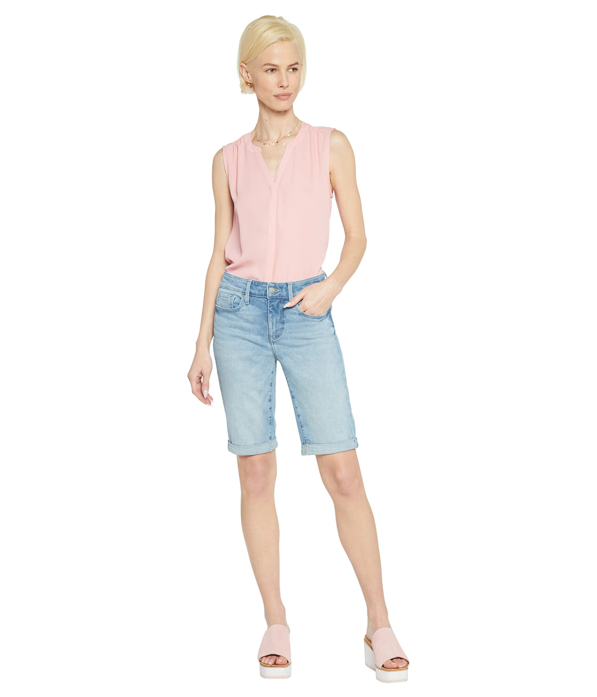 NYDJ Briella Shorts Roll Cuff in Easley Easley 4 11