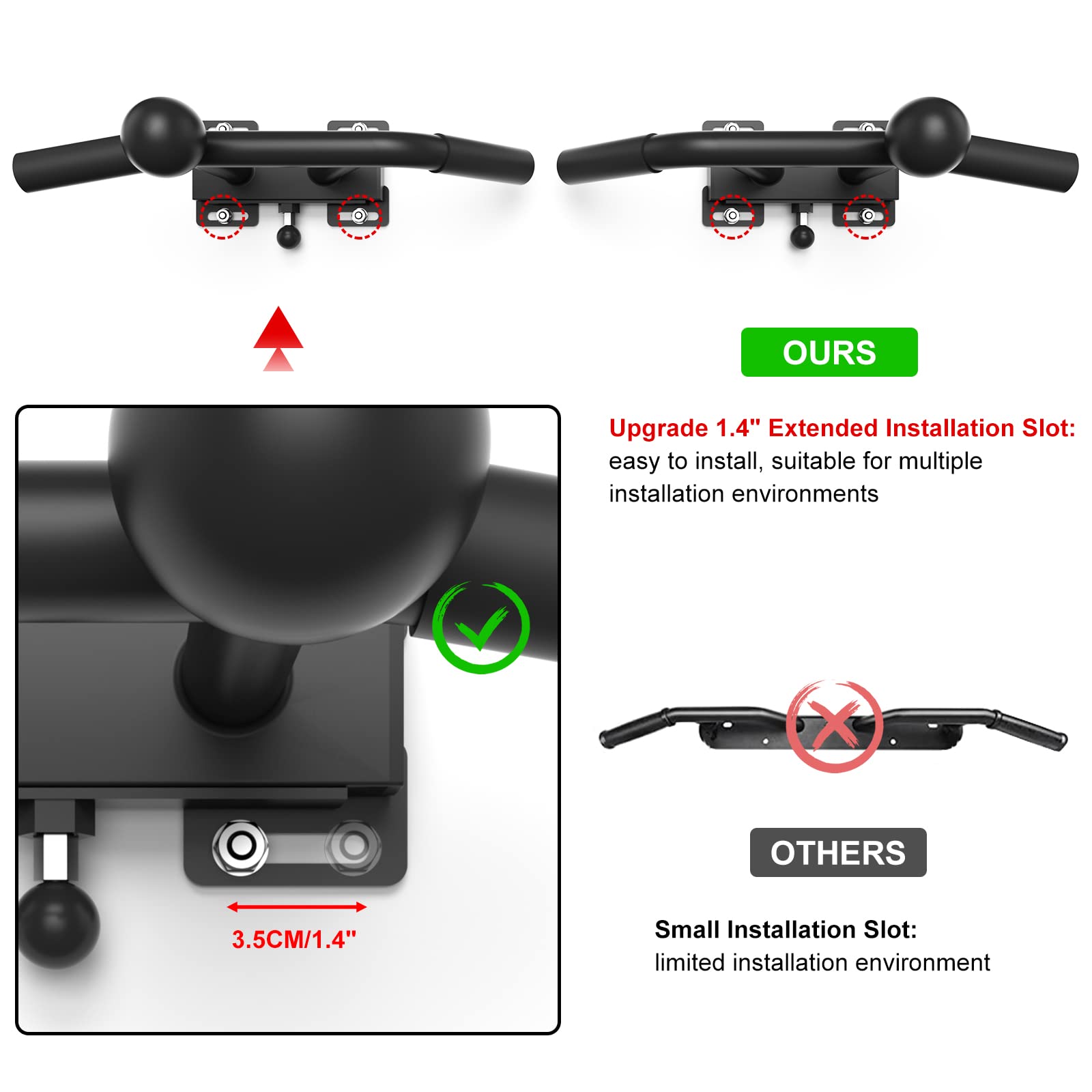 懸垂バー　トレーニング ウォール　マウンテッド　プル　アップ　バー 懸垂バー 壁面 ウォールマウントプルアップバー 壁面取り付け