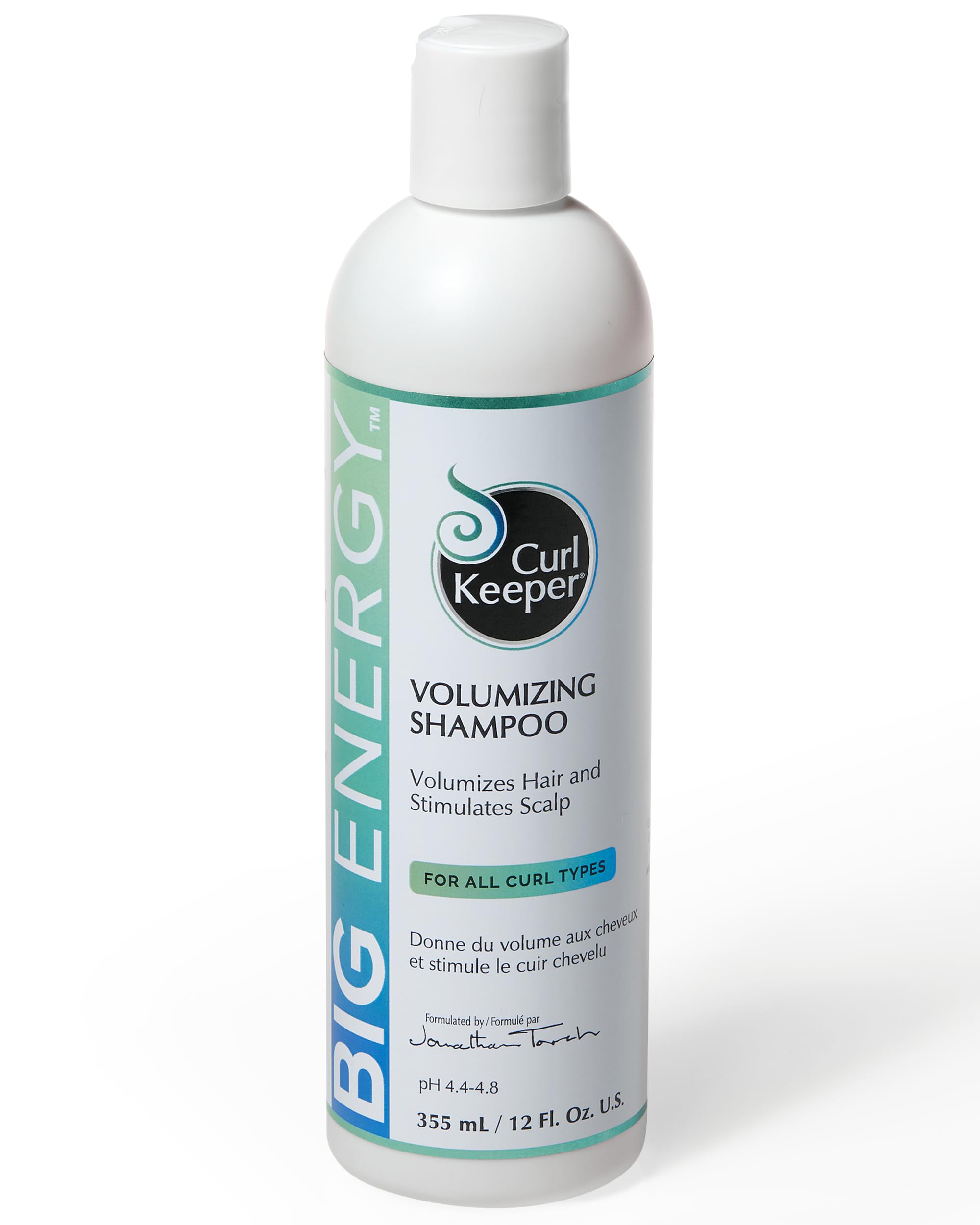 Big Energy Volumizing Shampoo - Volumizes Hair & Stimulates Scalp for All Curl Types - Packed with Rich Minerals to Strengthen, Restore, & Invigorate - Sulfate Free, Water-Based Formula