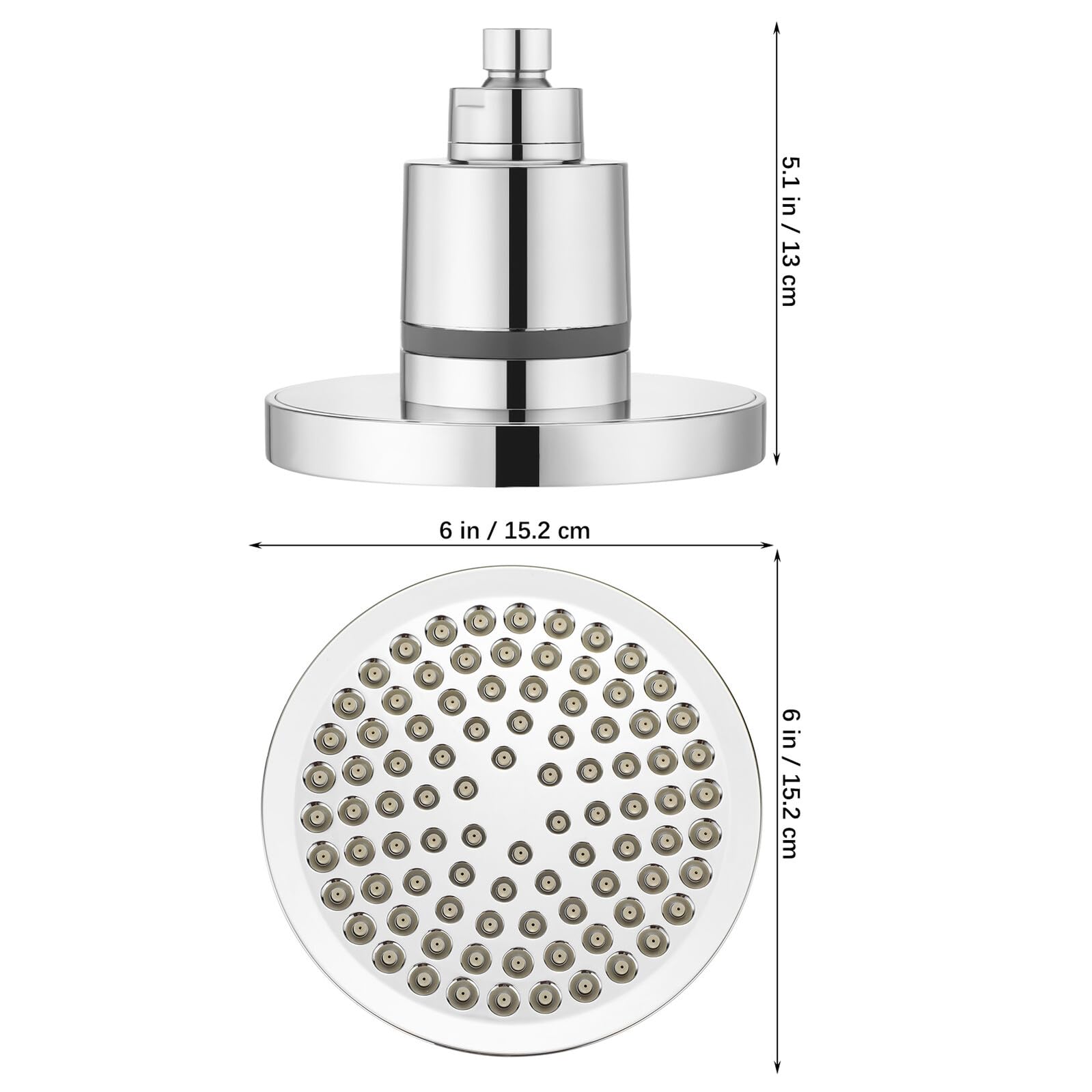 Filtro doccia Booster per acqua dura, addolcitore in ABS argento, rimuove cloro e impurità, migliora la salute della pelle e dei capelli, facile installazione, misura universale
