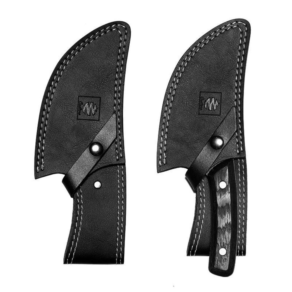 COOLINA Altomino Handmade Butcher Knife's PU Sheath, Meat cleaver knife cover, Butcher chef knife protector