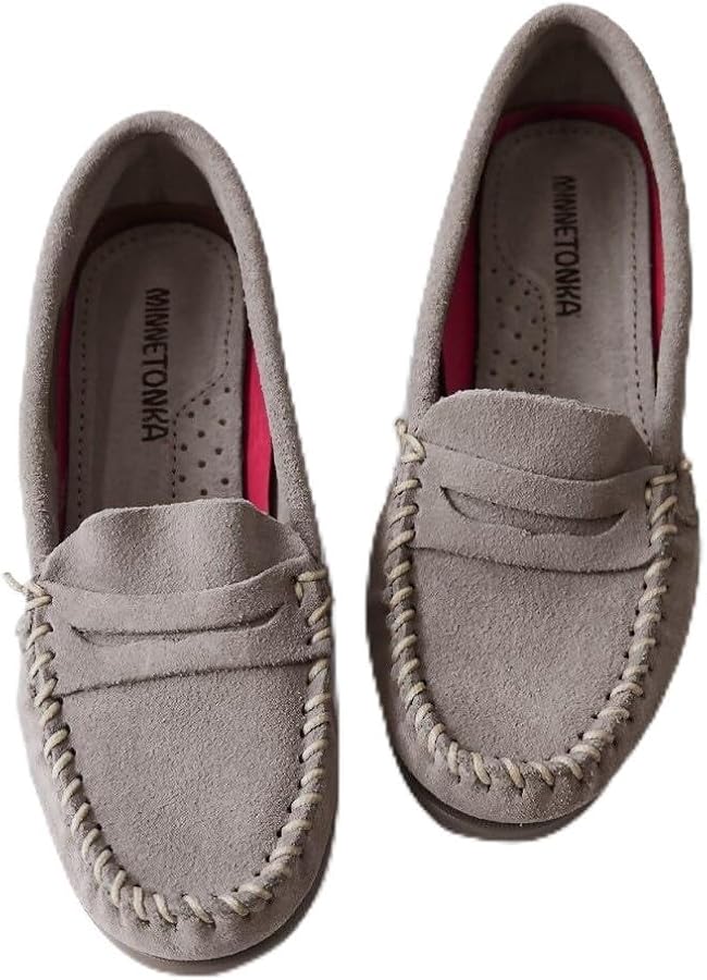 【あー】【箱無価格】Minnetonka モカシン　グレー Amazon | [ミネトンカ] ペニーモカシン MELLONY PENNY モカシン