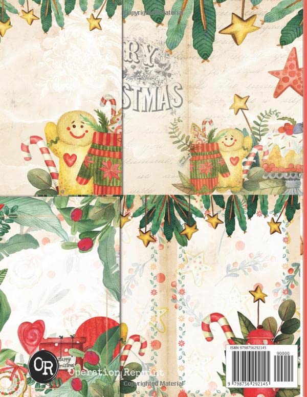 Sweets Christmas Junk Journal Pages & Ephemera: Kit Includes 24 Confection Filled Colorful Papers For Scrapbooking And Collage image 3