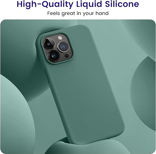 Miniatura 2 de OTOFLY Funda para iPhone 15 Pro, protección de grado militar, silicona a prueba de golpes, antihuellas dactilares y antideslizante, funda para