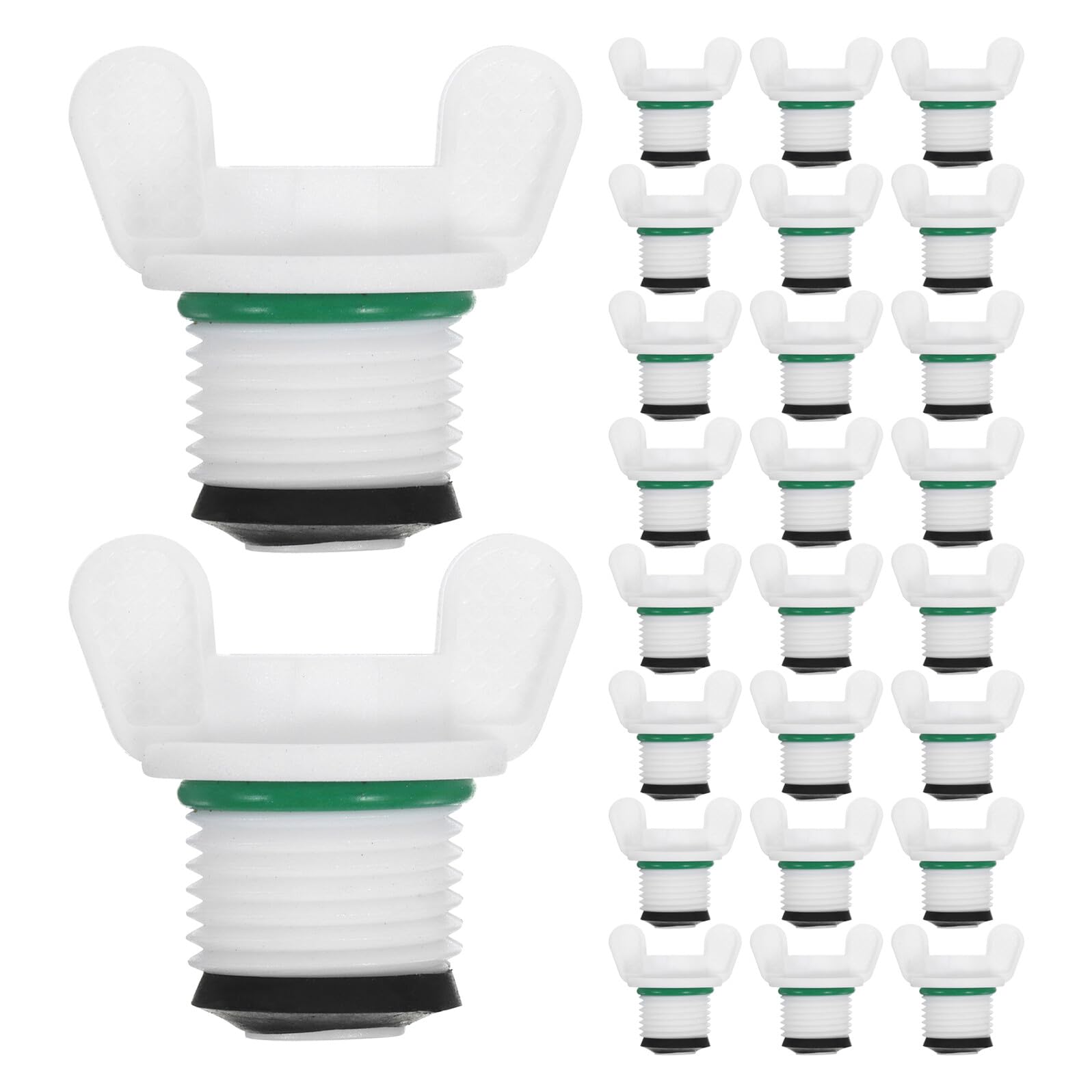 Bouchons de tuyau d'arrosage Toddmomy étanches et multi-usages en plastique blanc x60