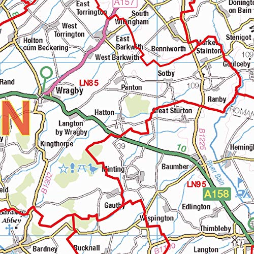 Carte murale à code postal Lincoln LN papier pour optimiser vos livraisons - 3