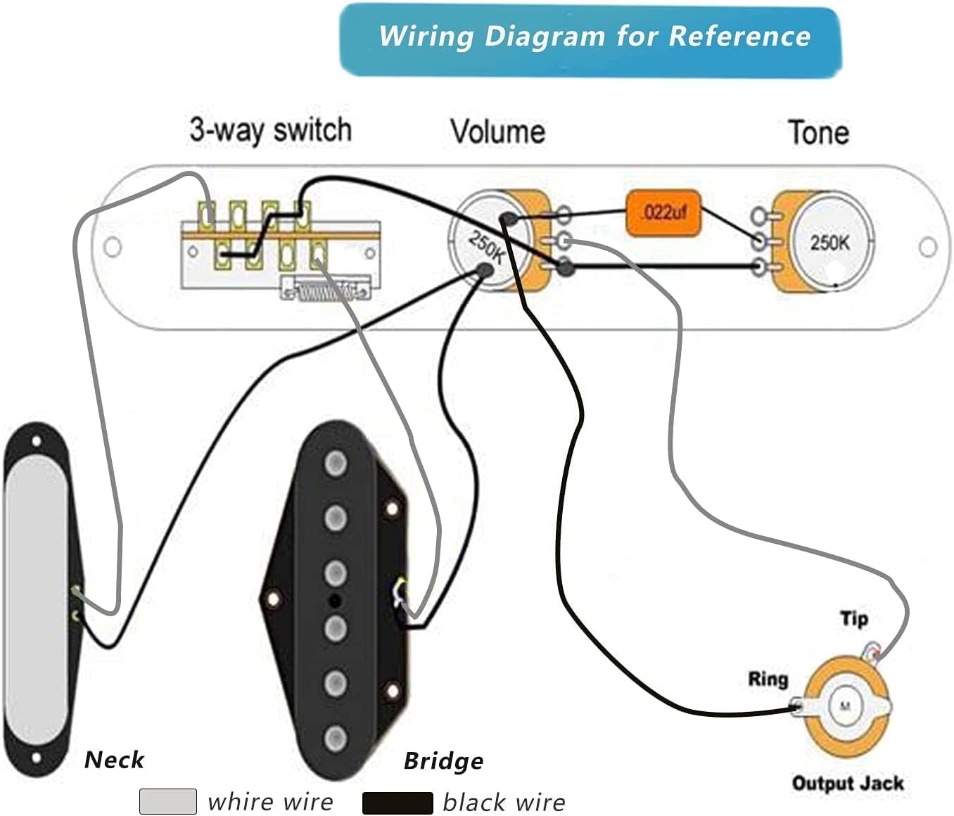 Juego de pastilla de guitarra, placa de control de interruptor de 3 vías con puente de sillín y pastilla Alnico V para guitarras eléctricas Telecaster, arce natural