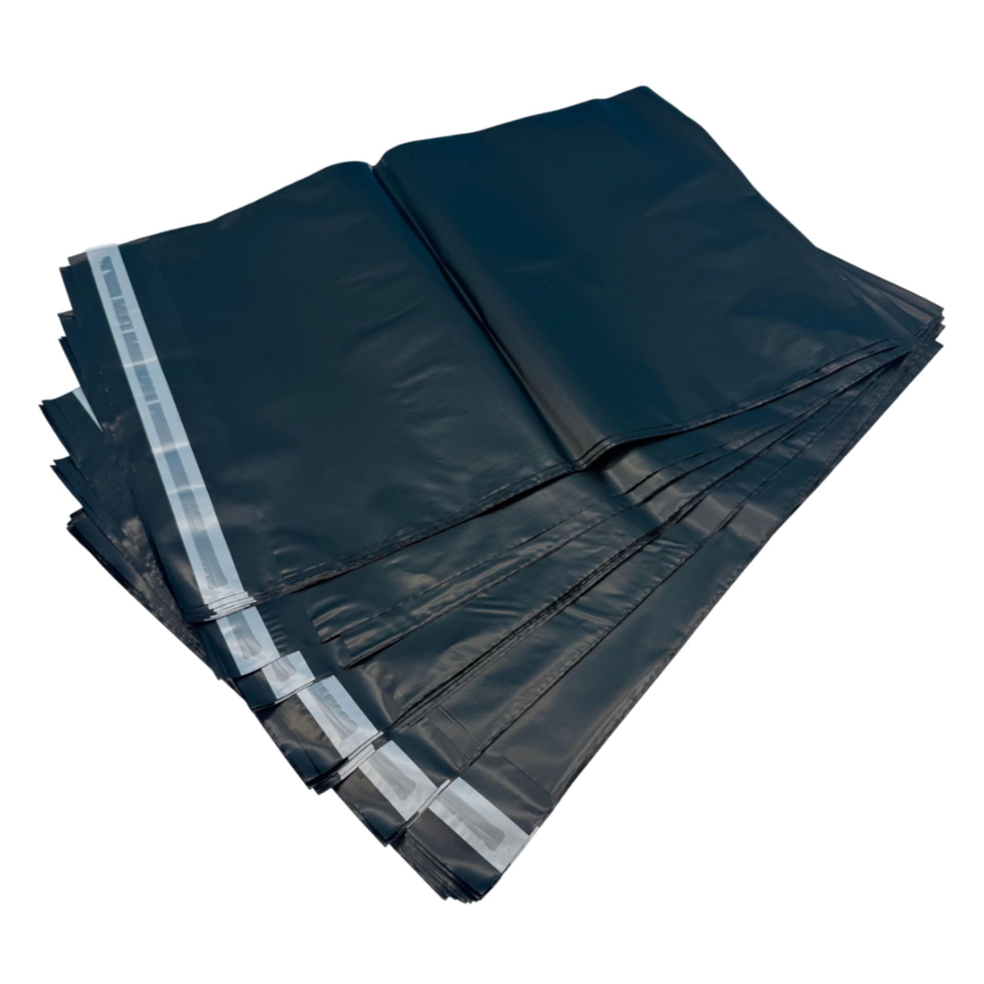 Sacs d'expédition noirs - 500x700mm avec bande adhésive - 250 pièces