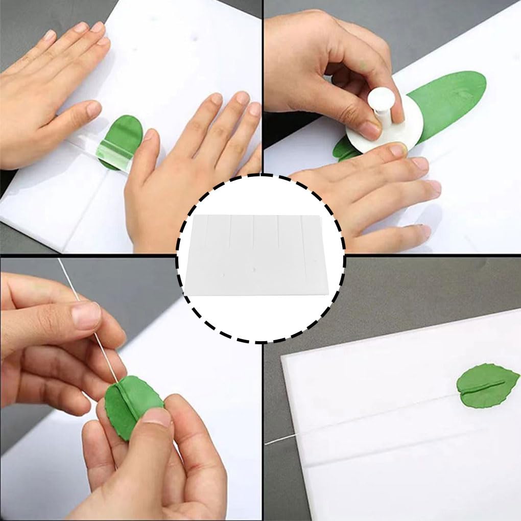 Juego de 5 tableros de resina duraderos para pétalos de azúcar, modelado, textura, herramientas de decoración, suministros de accesorios de cocina