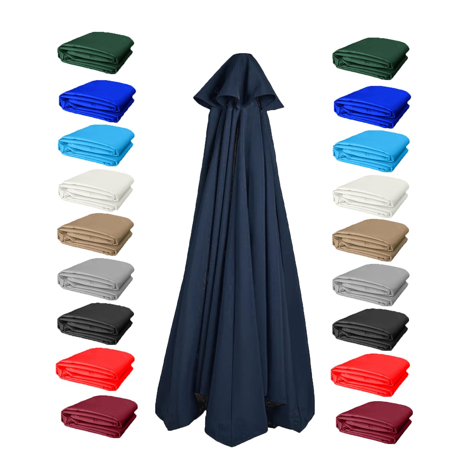 KDQRMVV Replacement cantilever parasol canopy 6/8 arm 2m/2.7m/3.5m replacement parasol canopy