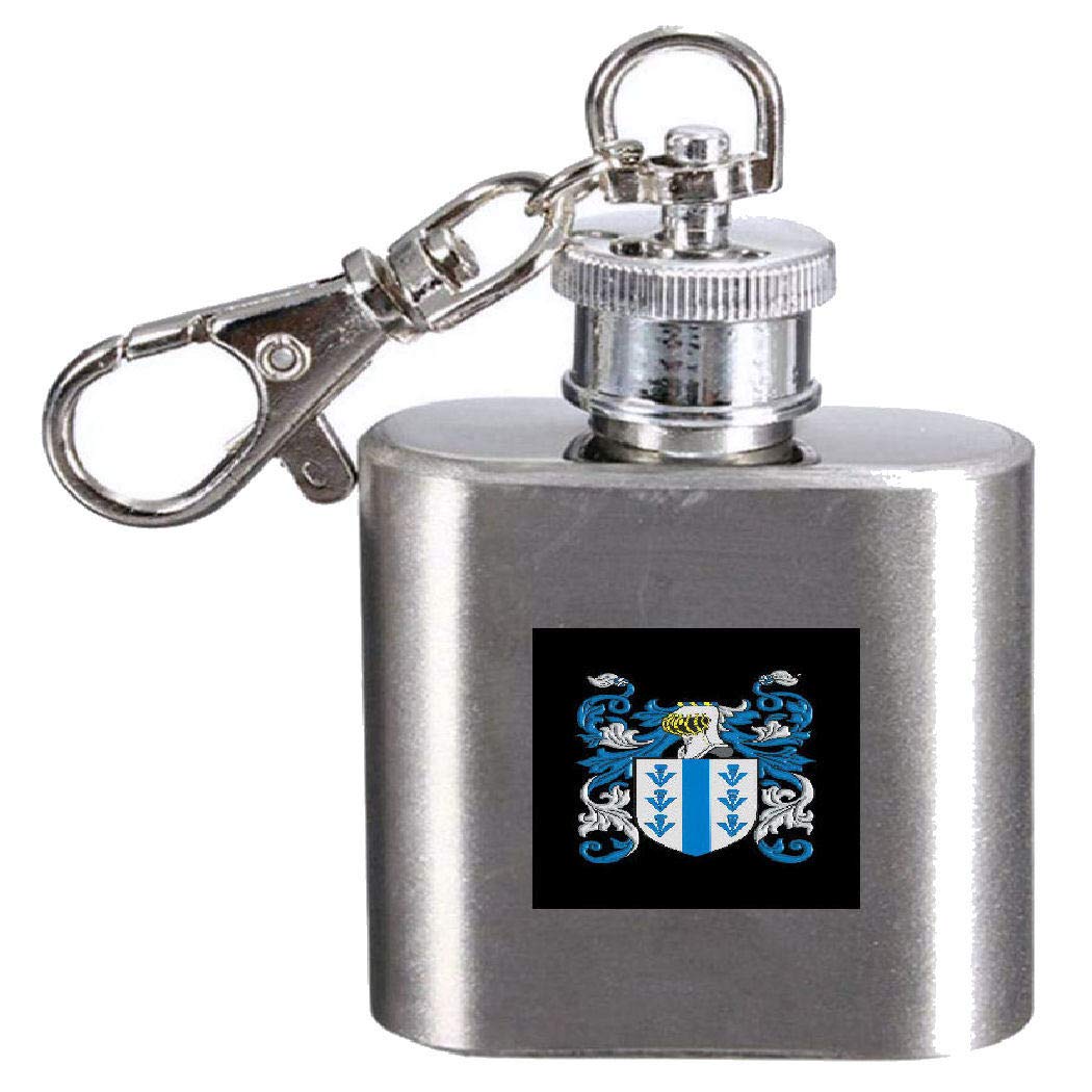 Flasque avec blason Cardigan, le cadeau de famille idéal