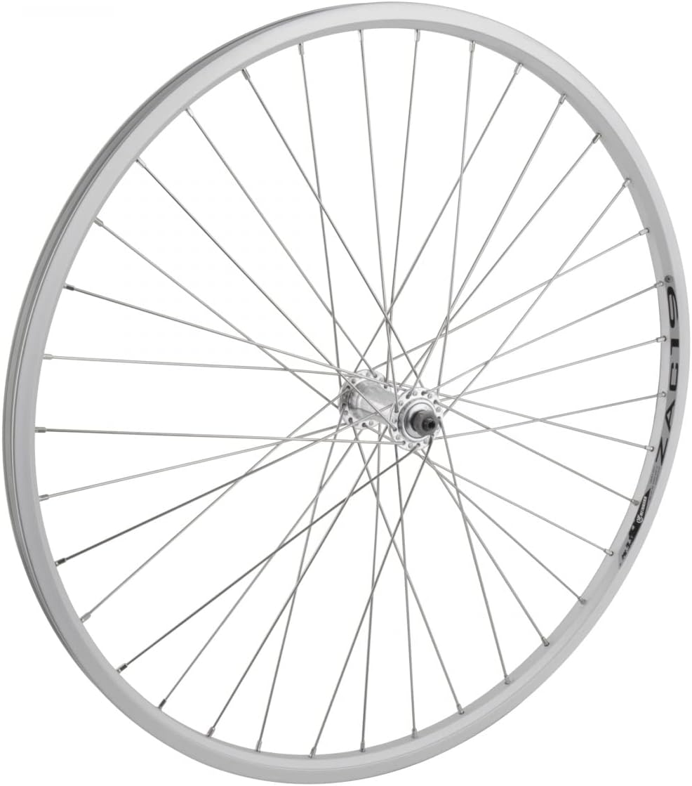 Wheel Front 26 x 1.5, WEI-ZAC19, Silver, QR Alloy Silver Hub, 14g SS Spokes, 36H - Amazon product rated Grade C