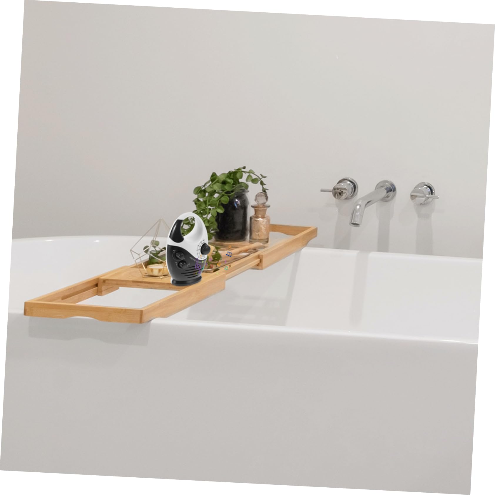 Angoily Radio De Baño Portátil Miniradio De Ducha con Asa Superior para Baño para Uso Duchas y Piscina Ligera