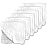 CottCare Muslin Burp Cloths for Baby 100% Cotton Large 20\'\'X10\'\' 6 Layers Thicken Super Soft and Absorbent (6 Pack,White)
