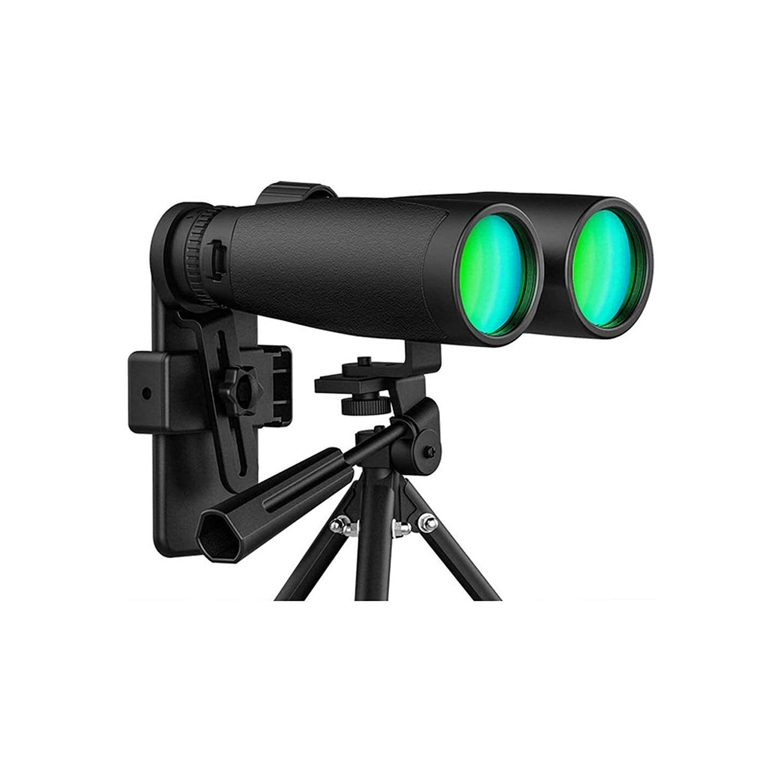 Lornetka 12x50 dla dorosłych z nowym adapterem fotograficznym do smartfona, noktowizorem przy słabym świetle Łatwe ustawianie ostrości, wodoodporna lornetka