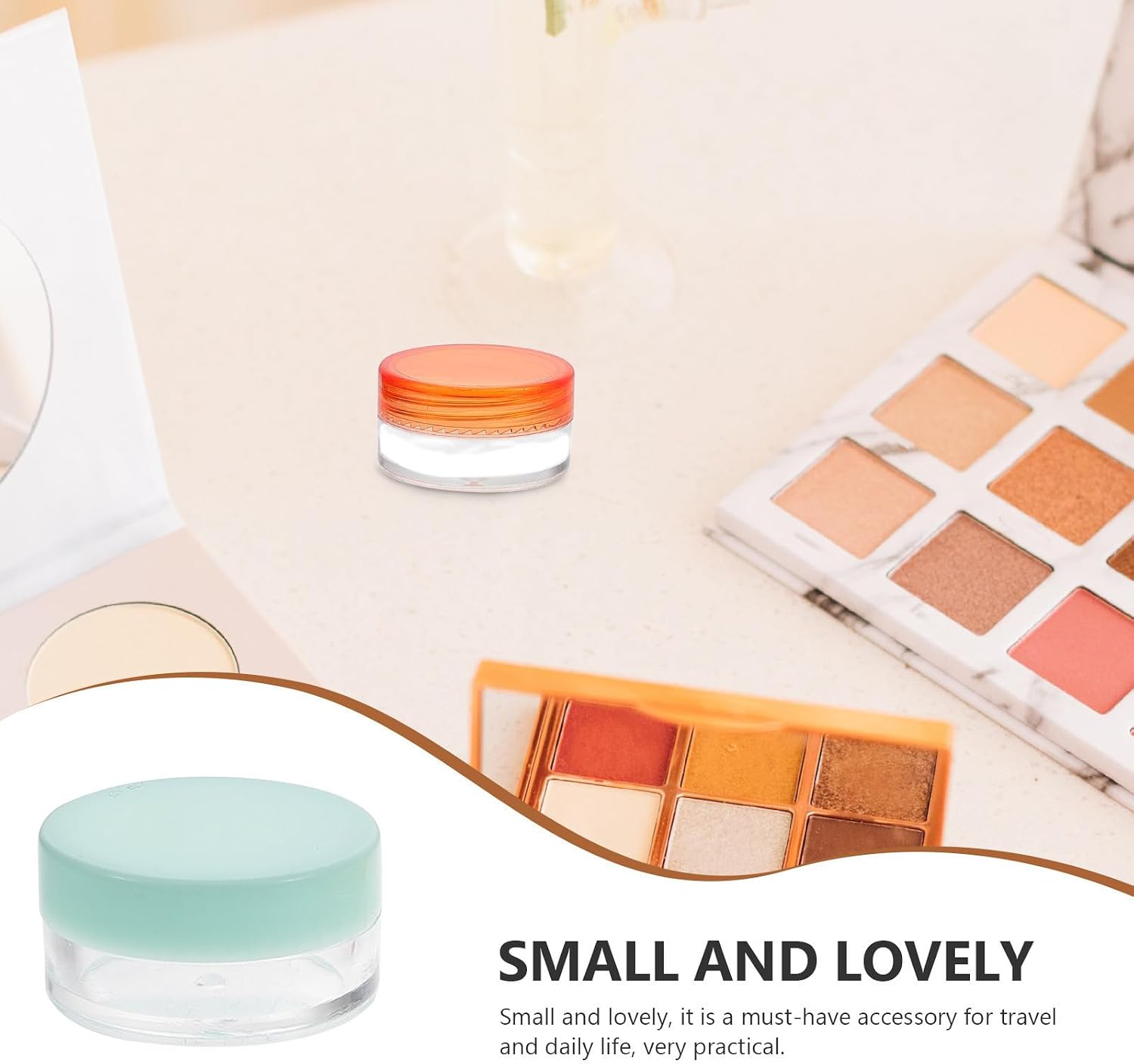 100pcs Portable Pp Cream Jars with Leak-proof Lid Design, Empty Cosmetic Cream Containers for Travel and Household Ointments Storage
