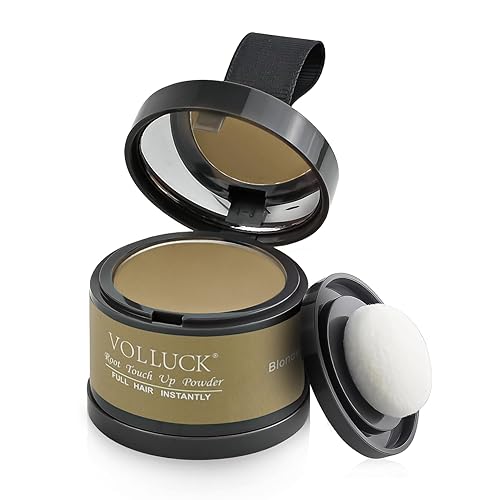 Miniatura 16 de VOLLUCK Polvo de retoque de raíz, polvo instantáneo para la línea del cabello para áreas delgadas y cobertura de cabello gris, cobertura de raíz