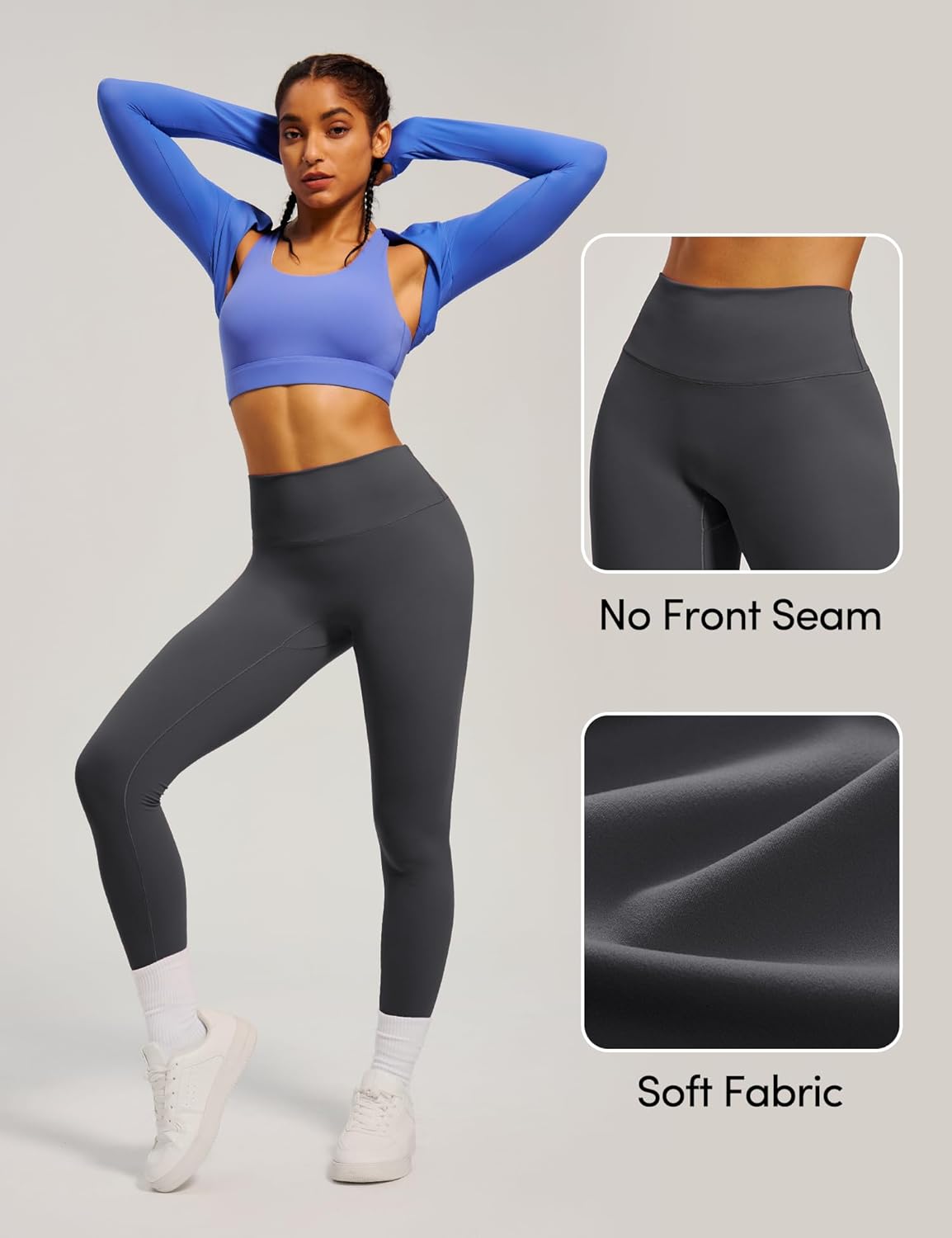 IUGA Scrunch Butt Lifting Leggings for Women No Front Seam Compression Tummy Control Workout Seamless Leggings for Gym Yoga - Image 5