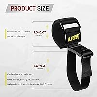 Vista 7 de Paquete de 4 soportes magnéticos de liberación rápida para pistolas de techo UTV, para escopetas, rifles, soporte de arcos, correa de montaje