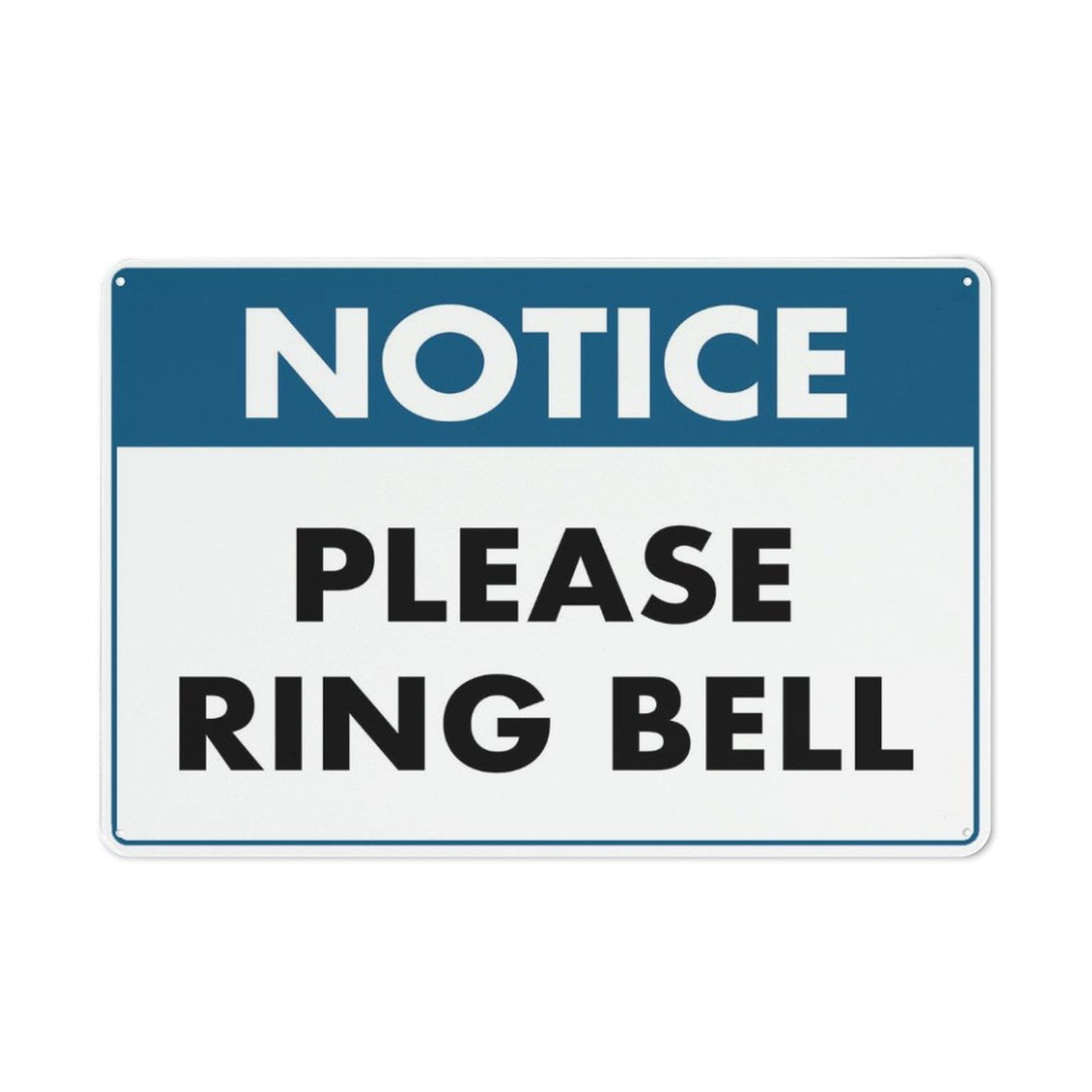 Notice Please Ring Bell for Cafe Home Living Room Bedroom Kitchen Garden Garage Cafe Bar Pub Tin Sign 8x12 Inch