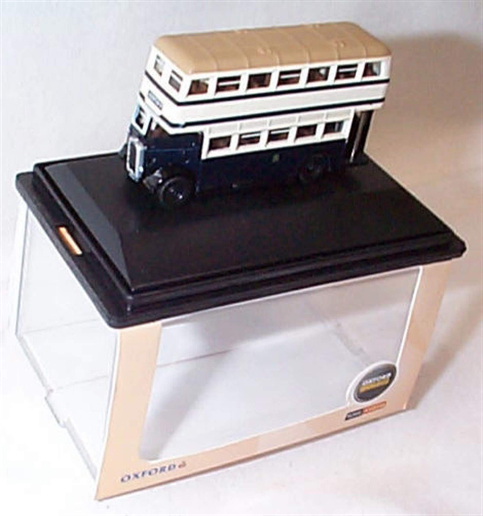 Oxford Guy Arab Birmingham Navy & white double decker bus vehicle 1:148 N gauge scale diecast model