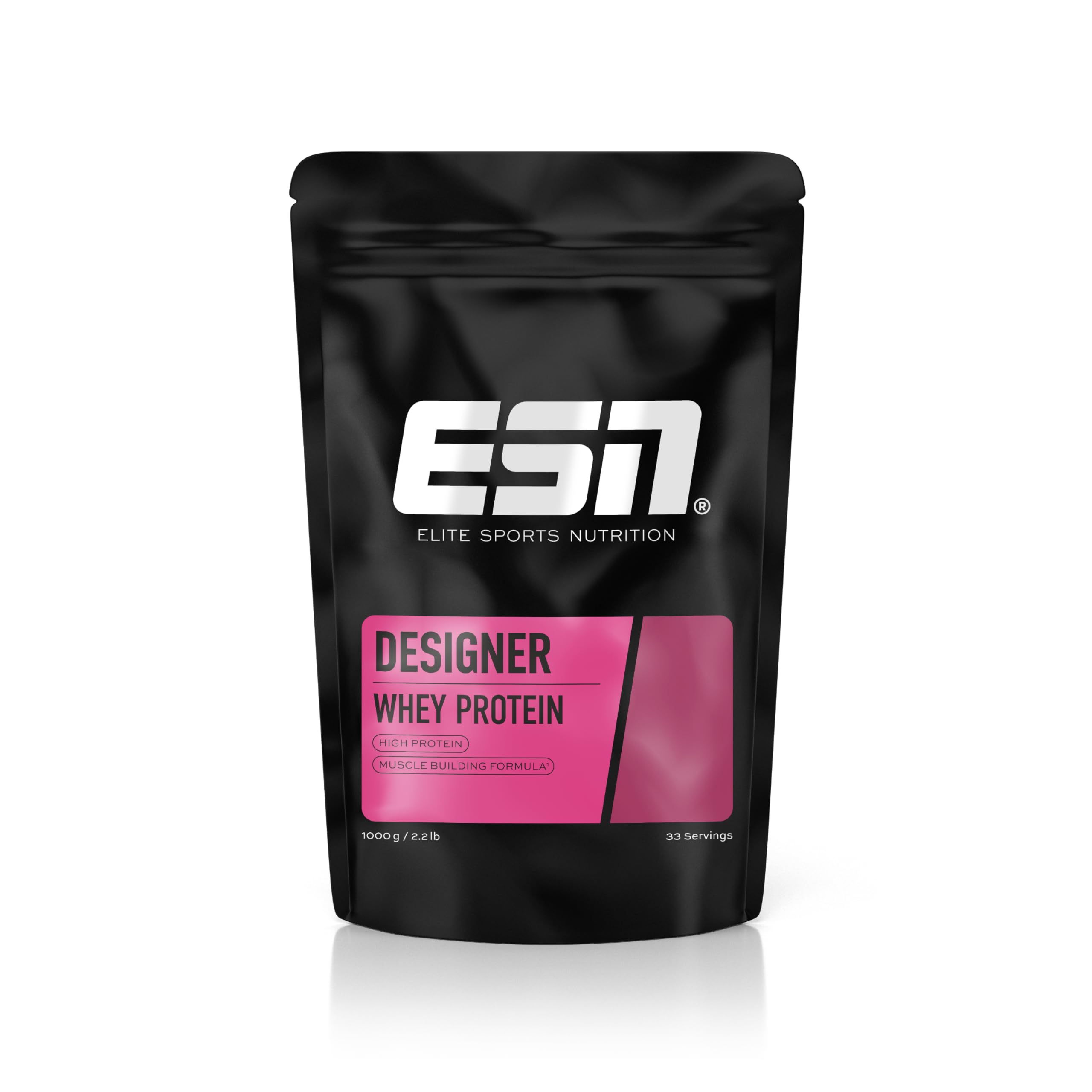 ESN Designer Whey Protein in polvere, Mandorla-cocco, 1 kg, fino a 23 g di proteine per porzione, ideale per la crescita e il mantenimento della massa muscolare - prodotto in Germania