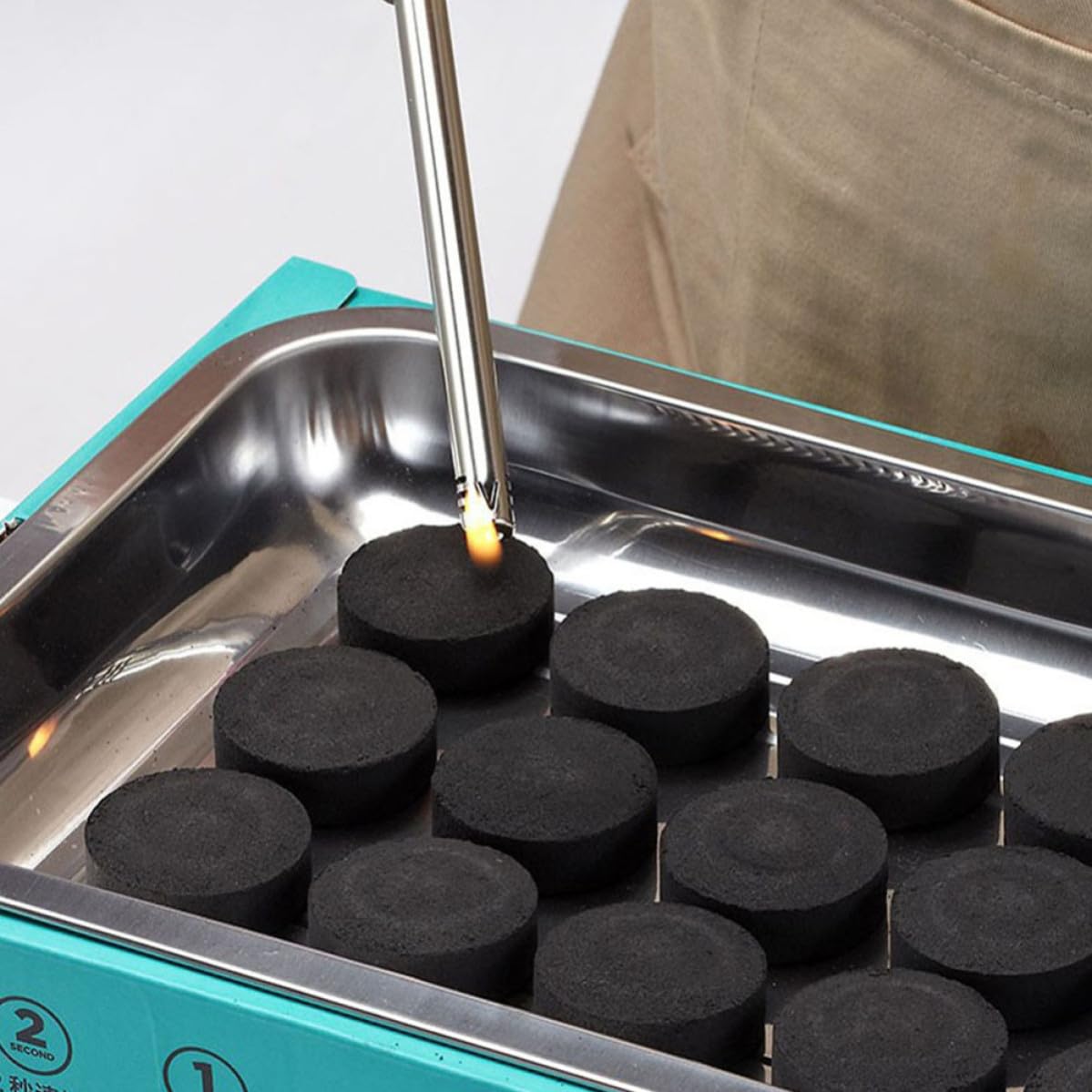 70 Piezas Carbón para Asar de Encendido Rápido, Negro, Portátil