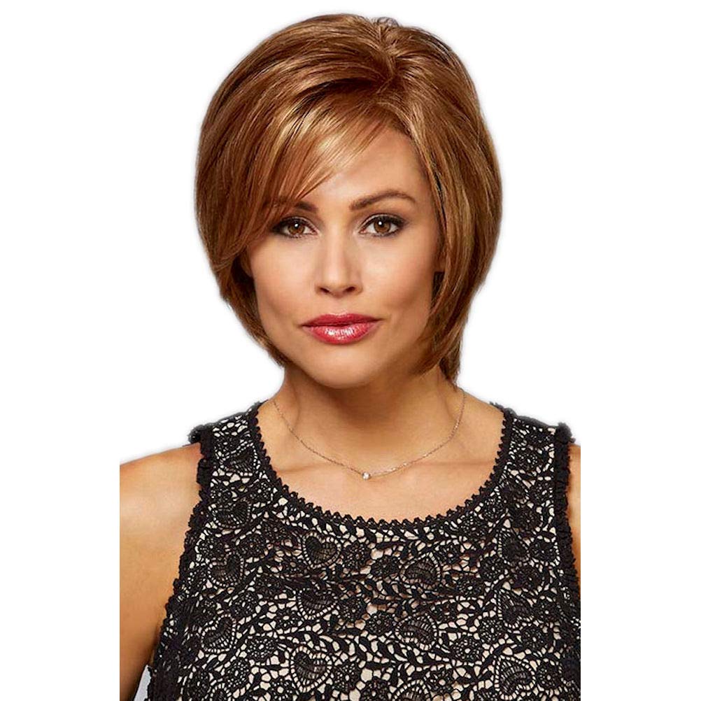 Henry Margu (Farrah - Synthetic Monofilament Full Wig in 8_27_33H 8/27/33H ( Medium Brown )/ ( Auburn Blonde ) /( Dark Auburn ) Highlights