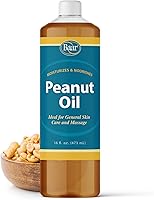 Baar Cold Pressed Peanut Oil from USA Roasted Peanuts - Kosher, GMO-Free, Expeller Pressed, Antioxidant-Rich (16 oz)