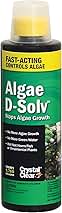 CrystalClear Algae D-Solv Pond Algae Control, Fast-Acting EPA Registered Algaecide, Use in Fountains & Outdoor Ponds Containing Koi & Other Fish, Treats 5,760 Gallons, 16 Ounces