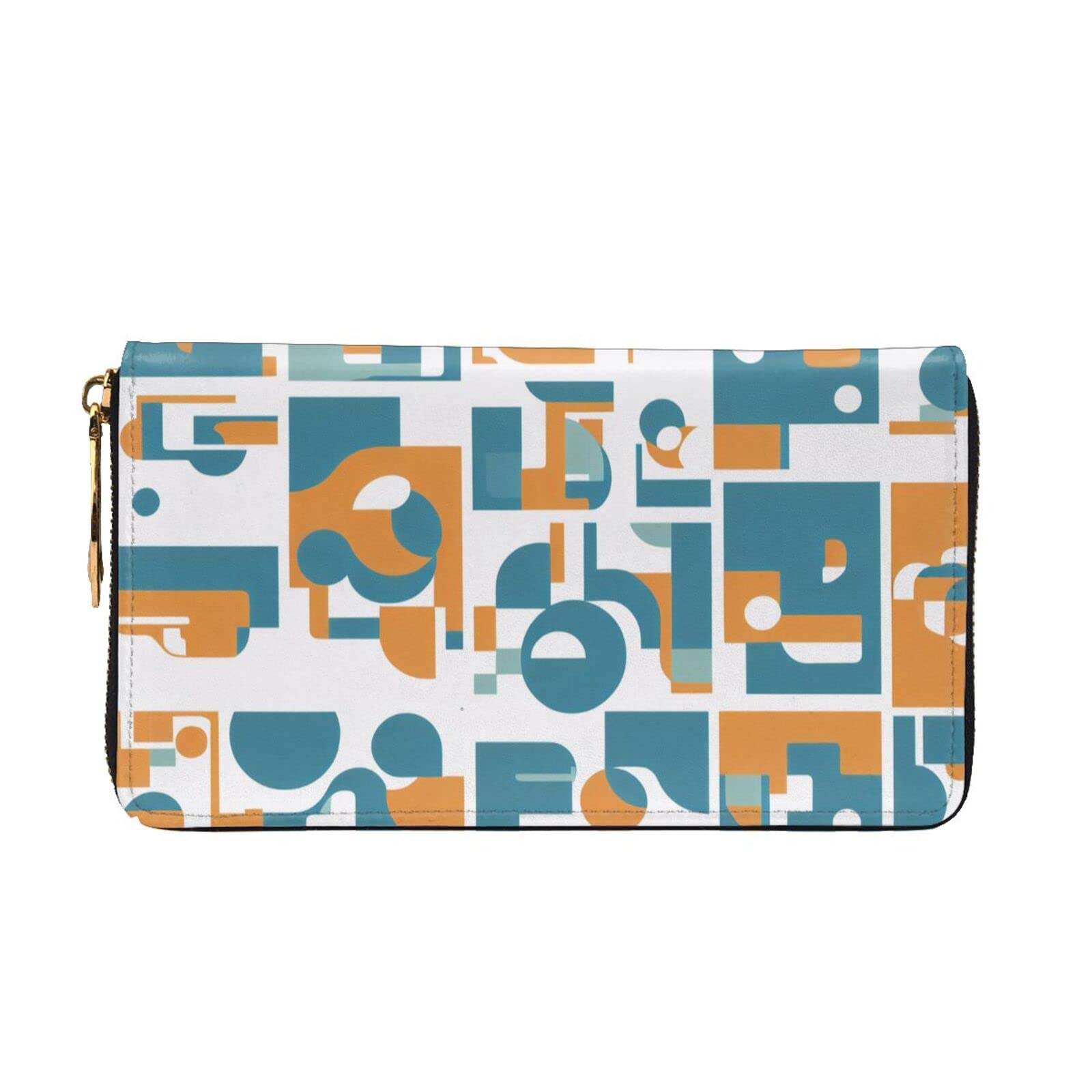 Middle Ages Printed Patterns Print Men'S And Women'S Leather Wallet,Mobile Phone Bag,Soft Leather Printed Zipper,Multi Card Slot Wallet