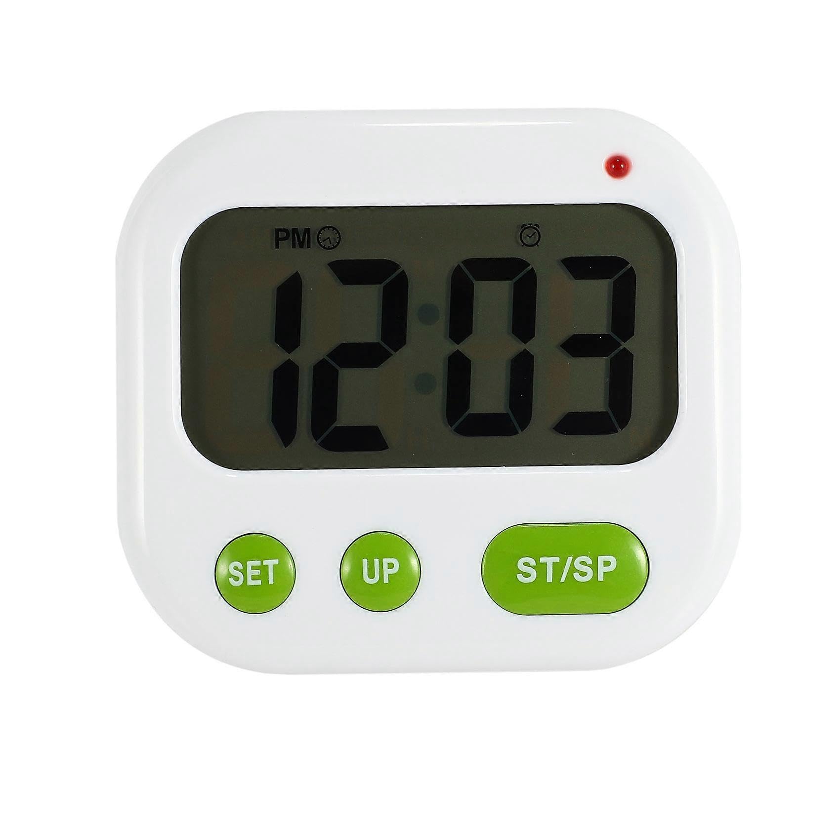JOYHAPPST Vibration Alarm Clock Luminova Led Digital Electronic Candy Watch Desktop Display Student Clock Desk Gadgets Green + Orange Light