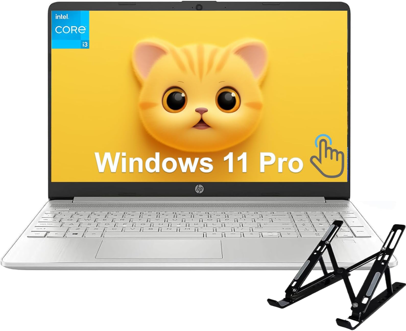 HP 2024 Newest Business Laptop, 15.6" HD Touchscreen, i3-1215U, 32GB RAM, 1TB SSD, lntel UHD Graphics, Bluetooth, Wi-Fi 5, Windows 11 Pro, with Laptop Stand