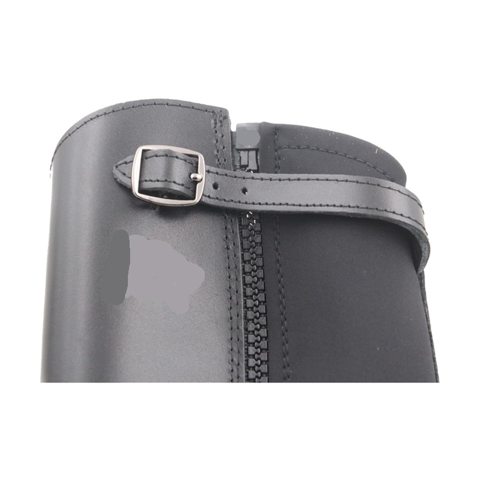 Reiten Half Chaps Half Chaps Vollweiches Leder Spleißen Reitchaps Körperschutz Reitausrüstung for Unisex