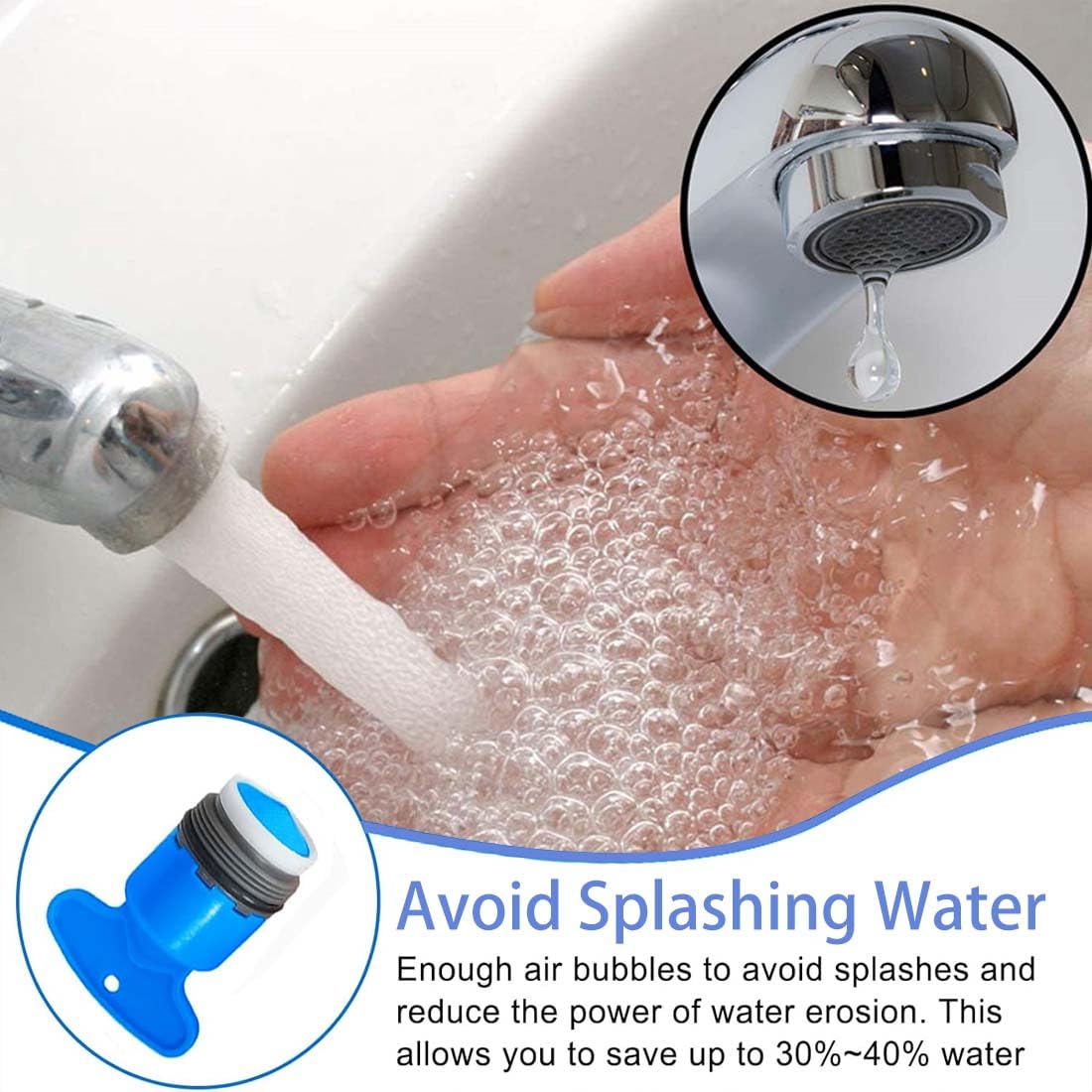Aireador Grifo M18.5, 10 Piezas Aireador Grifo Cocina Con 2 Llave, Filtros Para Grifo Ahorro De Agua,Aireador Grifo Lavabo Para Cocina Y Baño