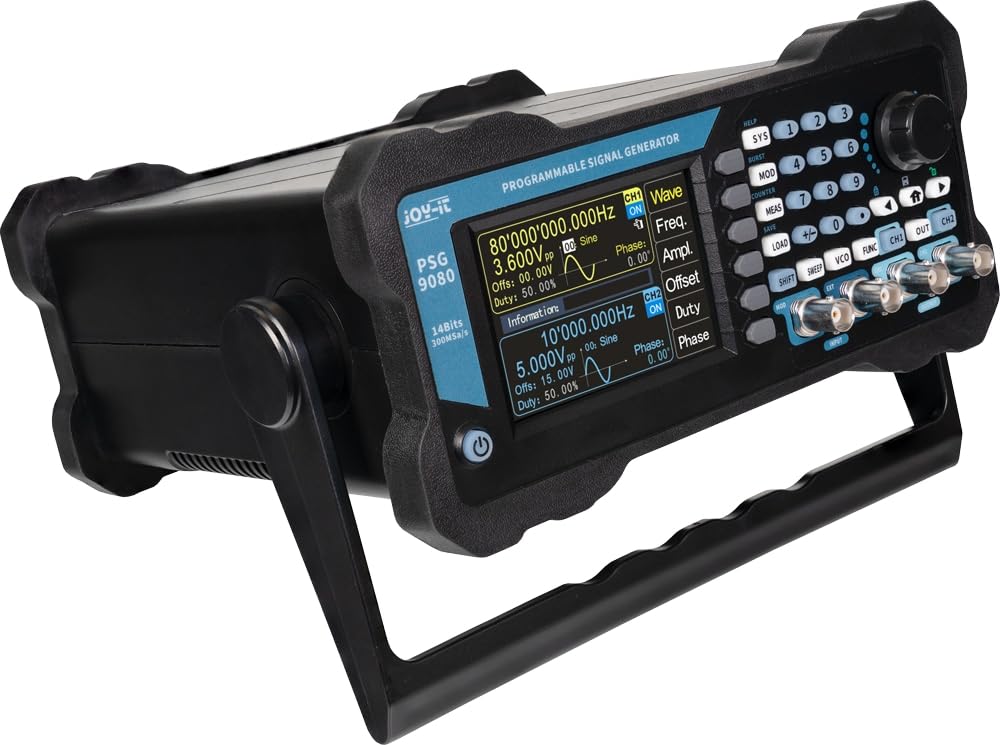 JT-PSG9080-B Générateur de signaux Joy-it 0 MHz - 80 Hz 2 canaux Triangulaire, Courbe de Lorenz, Impulsion, Bruit, Rect