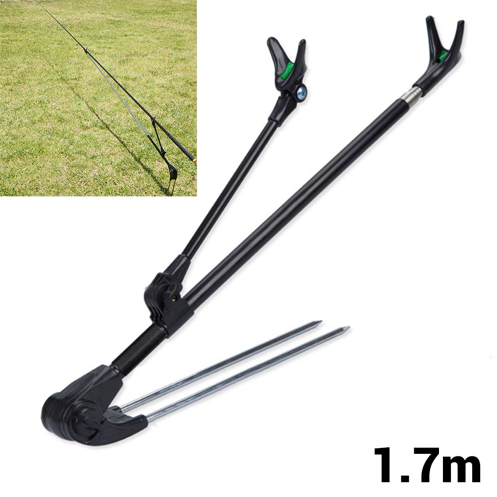 Buy BSTCAR Fishing Rod Holder with Antislip Ground Insert, Stainless Steel Retractable Pole