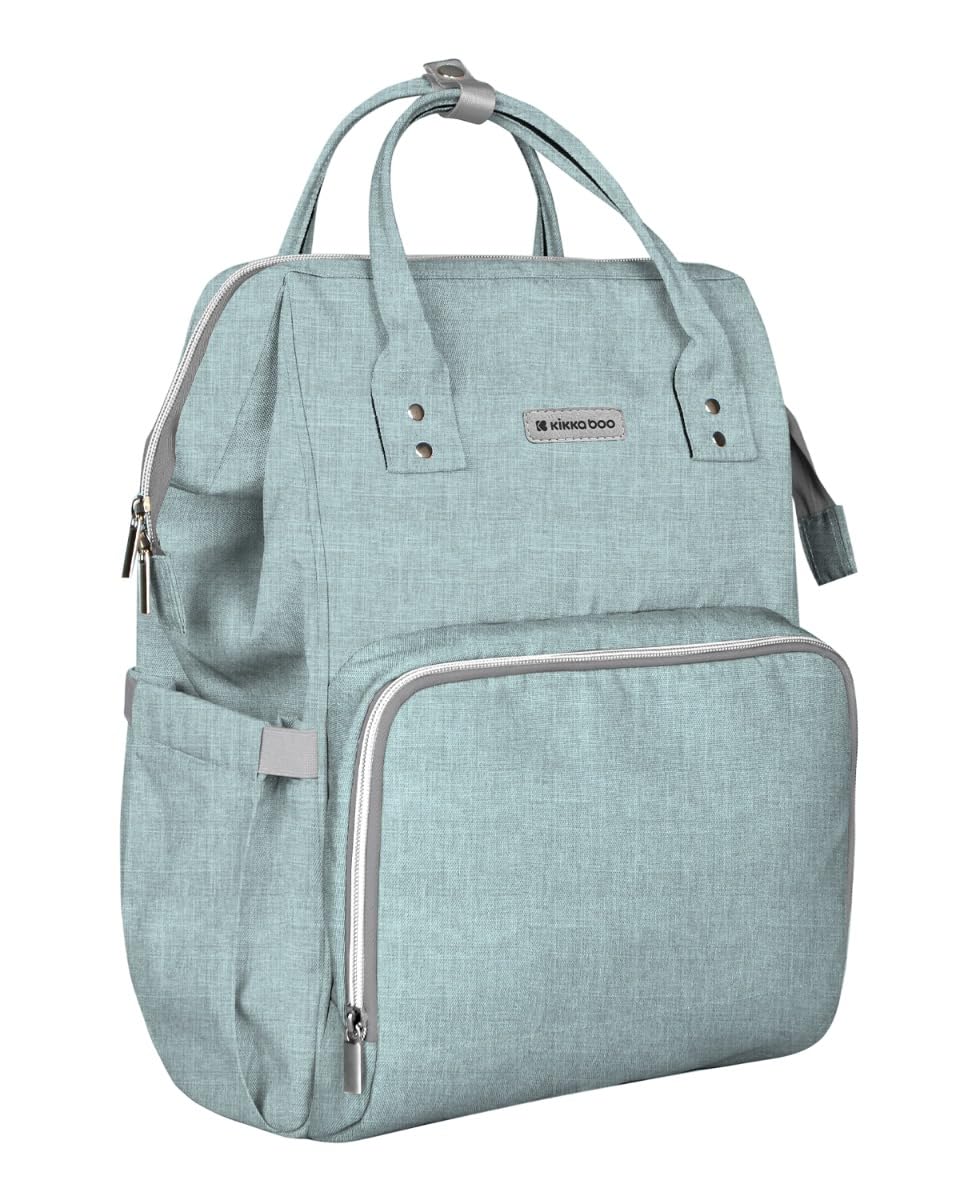 KikkaBoo Mochila de Pañales SIENA, Cambiador Incluido, Bolsillo Impermeable, Departamentos Térmicos, Compatible con Carrito de Bebé