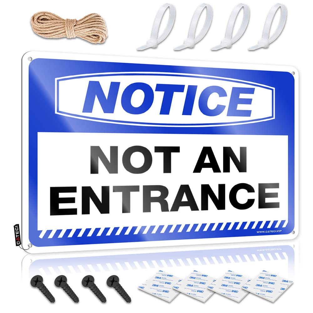 Tin Signs For Bar Notice Not An Entrance Tin Sign Metal Beer Signs Funny Patio Signs(30X40CM)