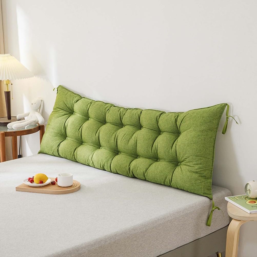XZLZMYP Backrest Cushion Reading Pillow on Bed Soft And Comfortable Rectangular Bedroom Headboard Cushion Headboard Bolster Support Pillow for Bed Sofa Chair Bay Windows,B,120x50cm