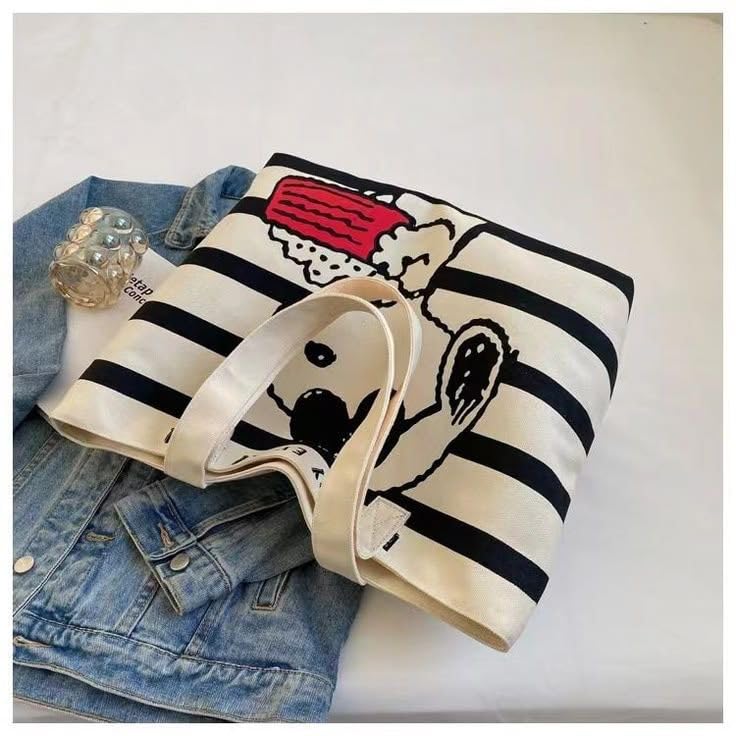 Image of Large Canvas Tote Bag for Women, Tote Handbags for Women with Zipper & Inner Pocket for College, Shopping, Office